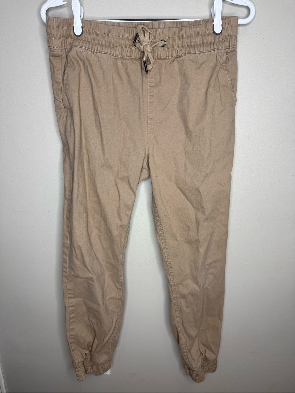 Men's Retrod Khaki Drawstring Jogger Pants - Casual Comfort Medium
